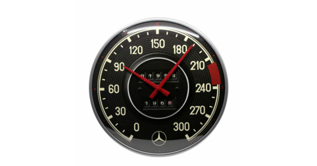 Horloge Mercedes Compteur Garage Atelier Les Horloges Le Grenier